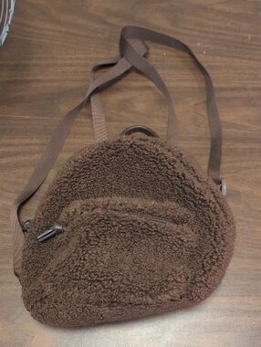 Sonoma Teddy Sherpa Brown Mini Backpack Purse